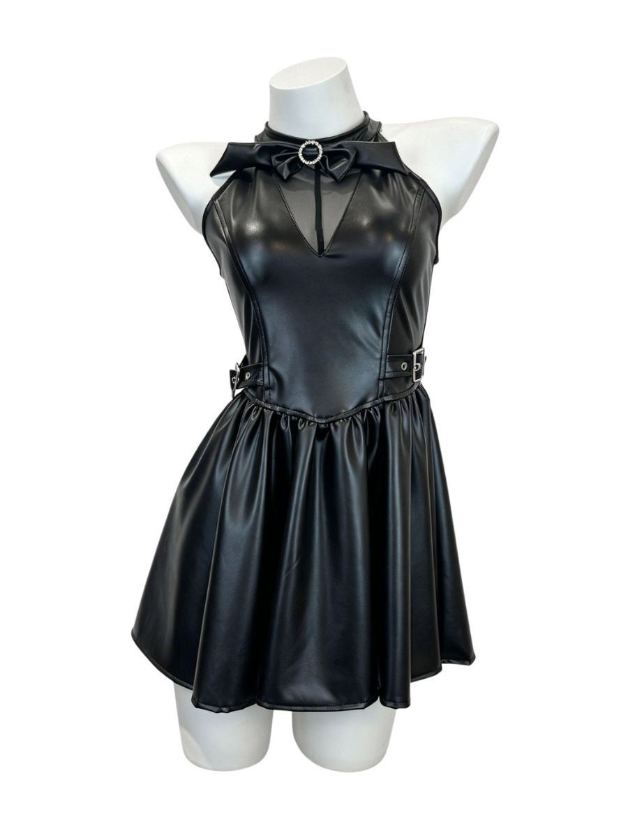 Faux Leather Demon Dress Set