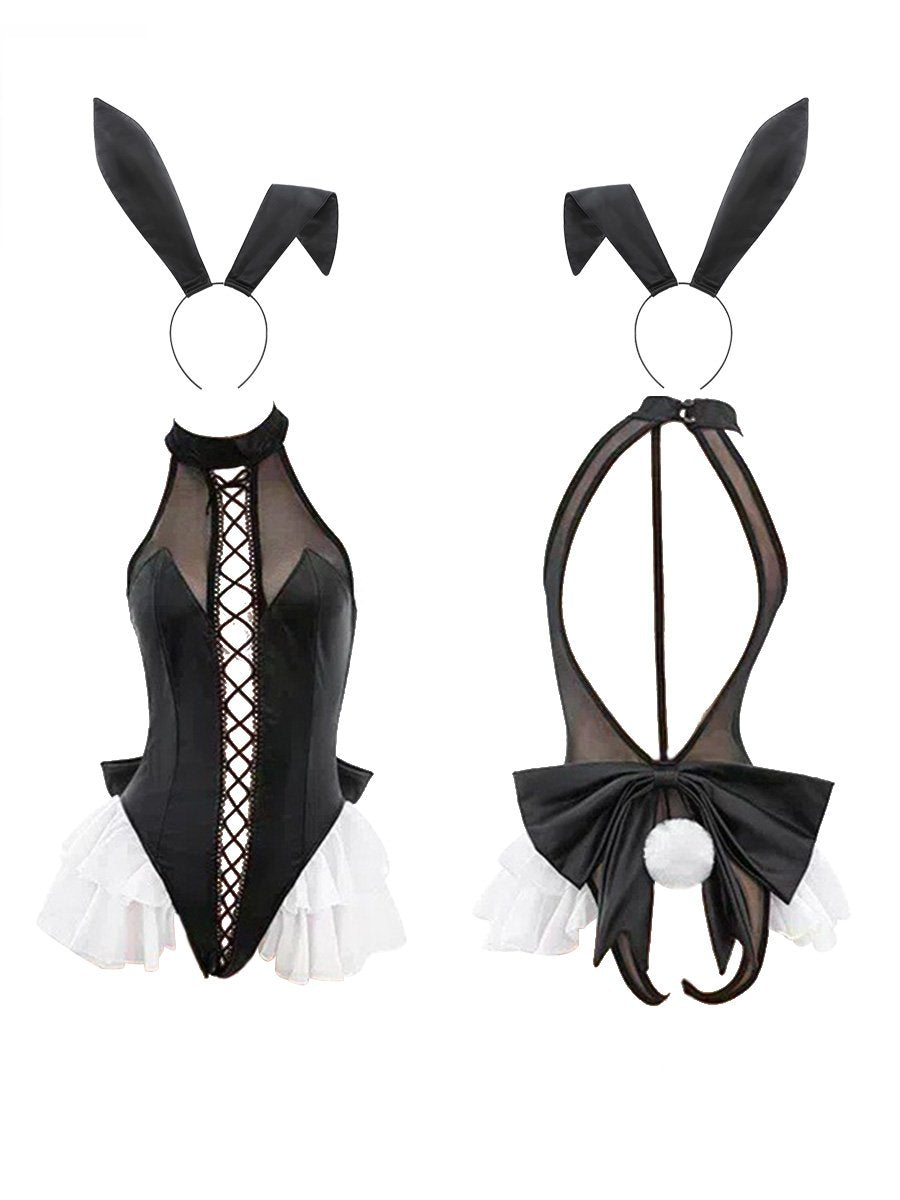 Bunny Girl Crotchless Bodysuit Lingerie