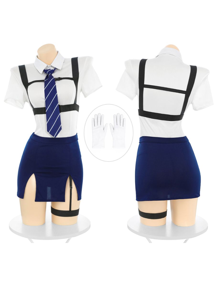 Sexy Police Officer Cosplay Uniform Set