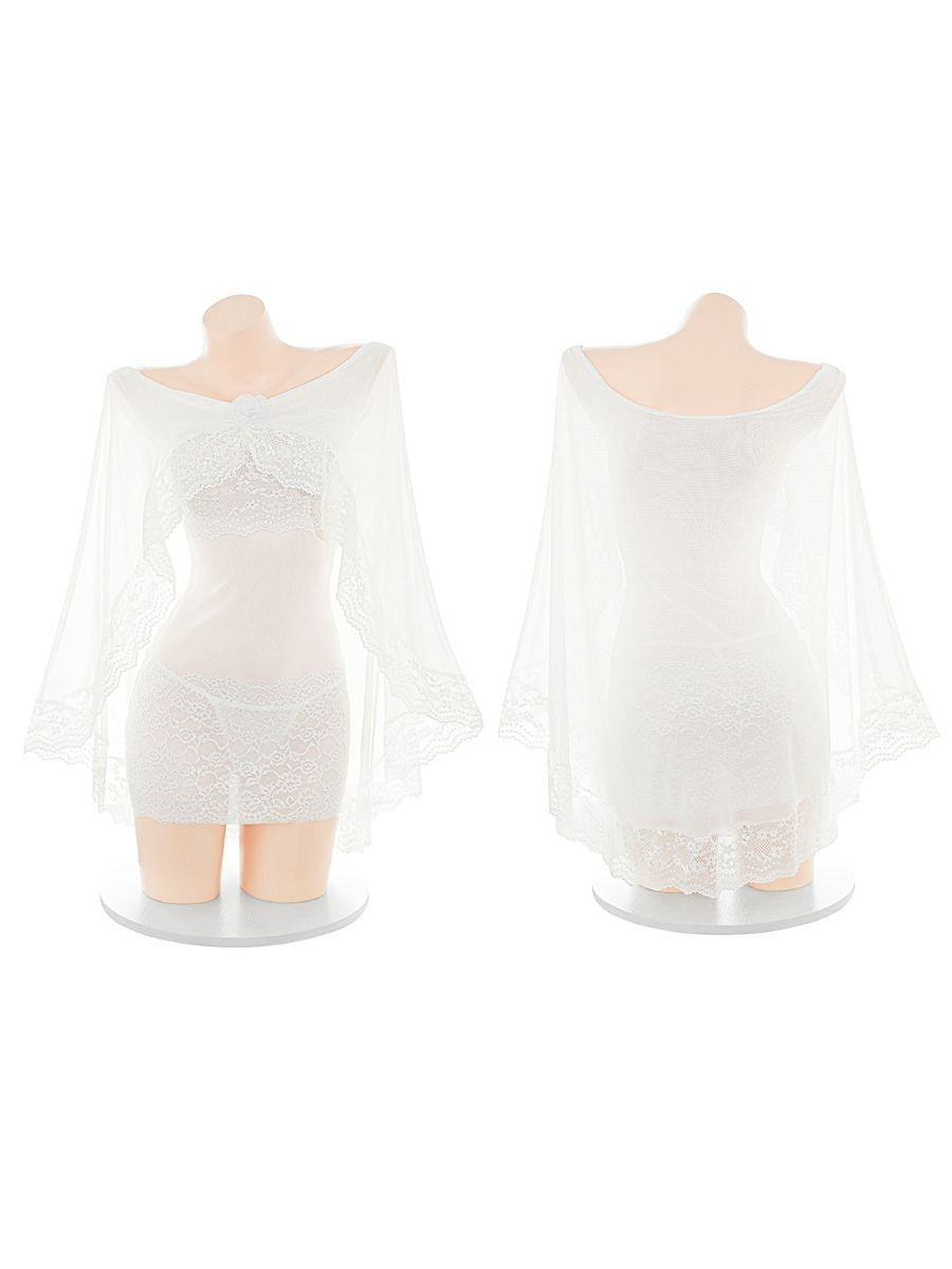 Sheer Bridal Cosplay Lingerie Dress