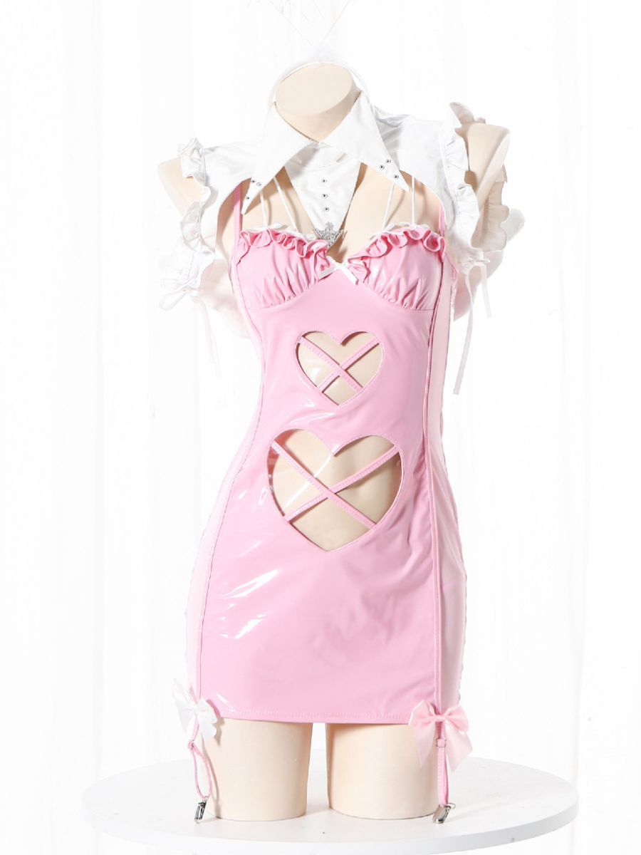 Wet Look Angel & Devil Cosplay Costume