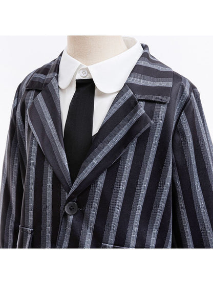 Kids Gothic Striped School Uniform