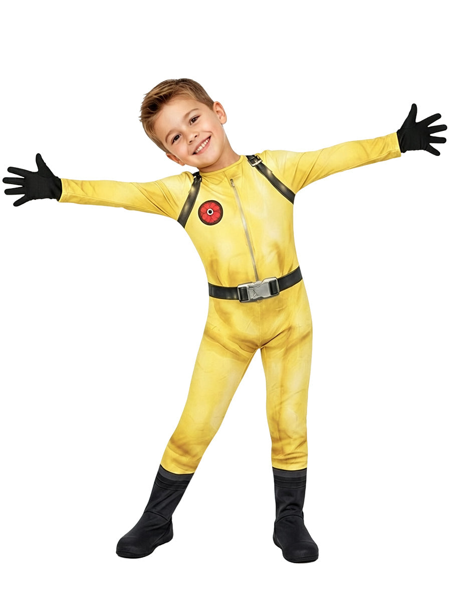 Yellow Hazard Suit and Mask Set