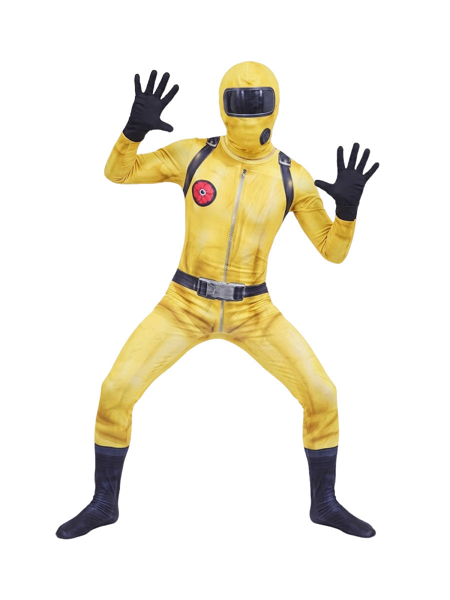 Yellow Hazard Suit and Mask Set