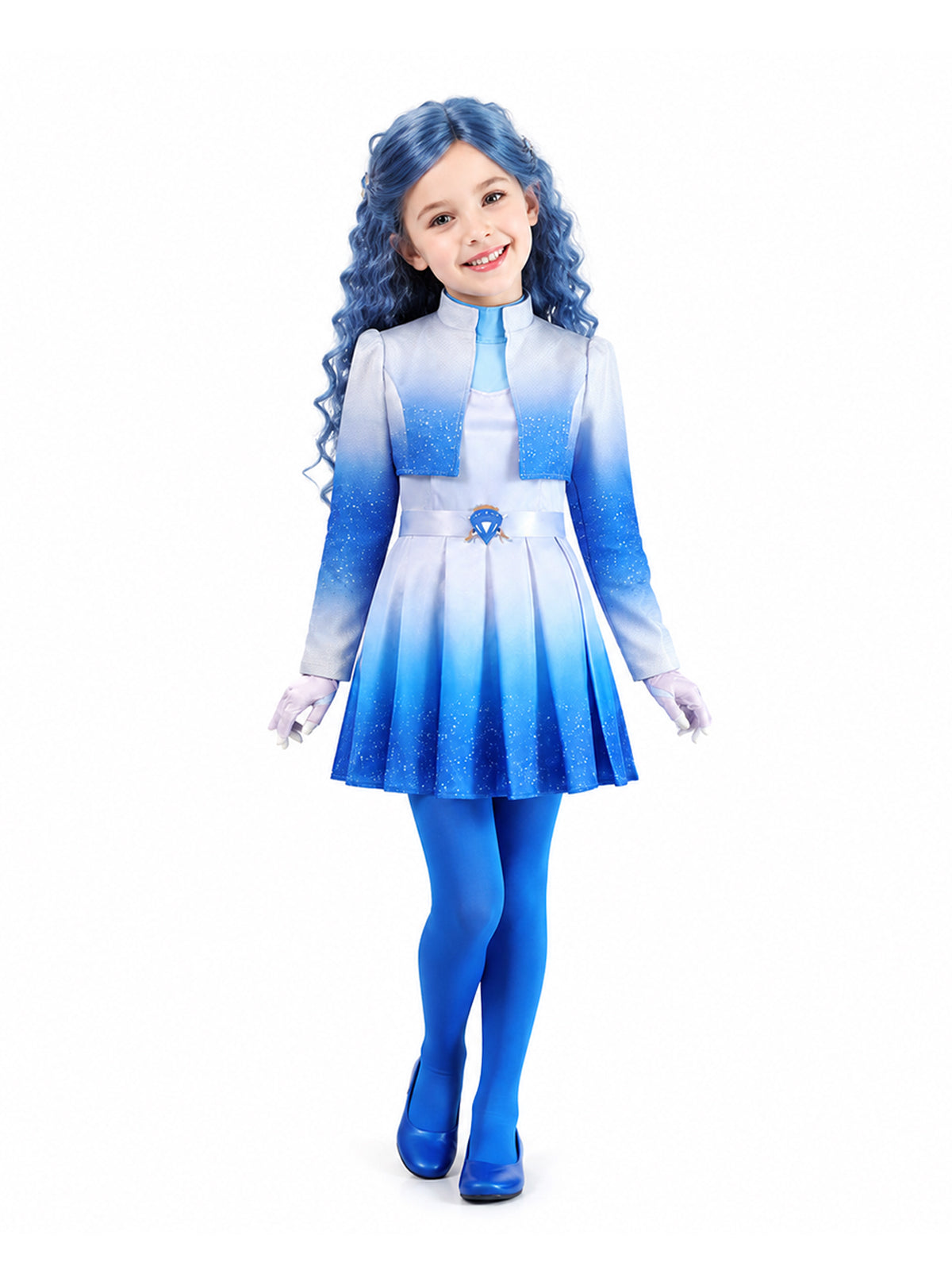 Ombre Blue Princess Cosplay Costume