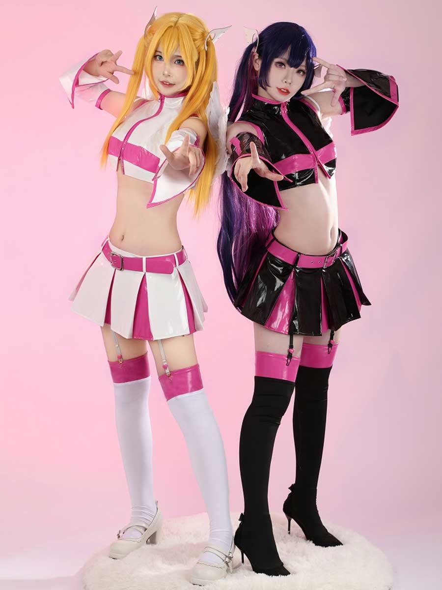 Anime Black & White Angel Costume