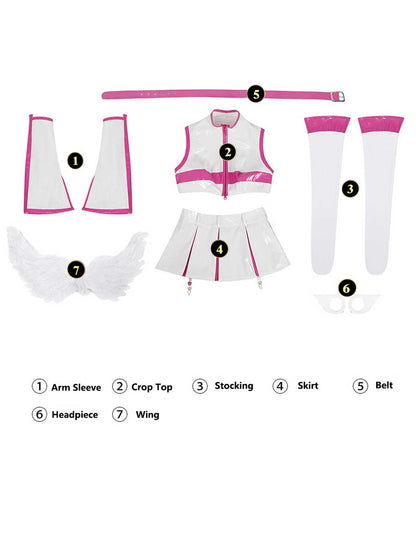 Anime Black & White Angel Costume