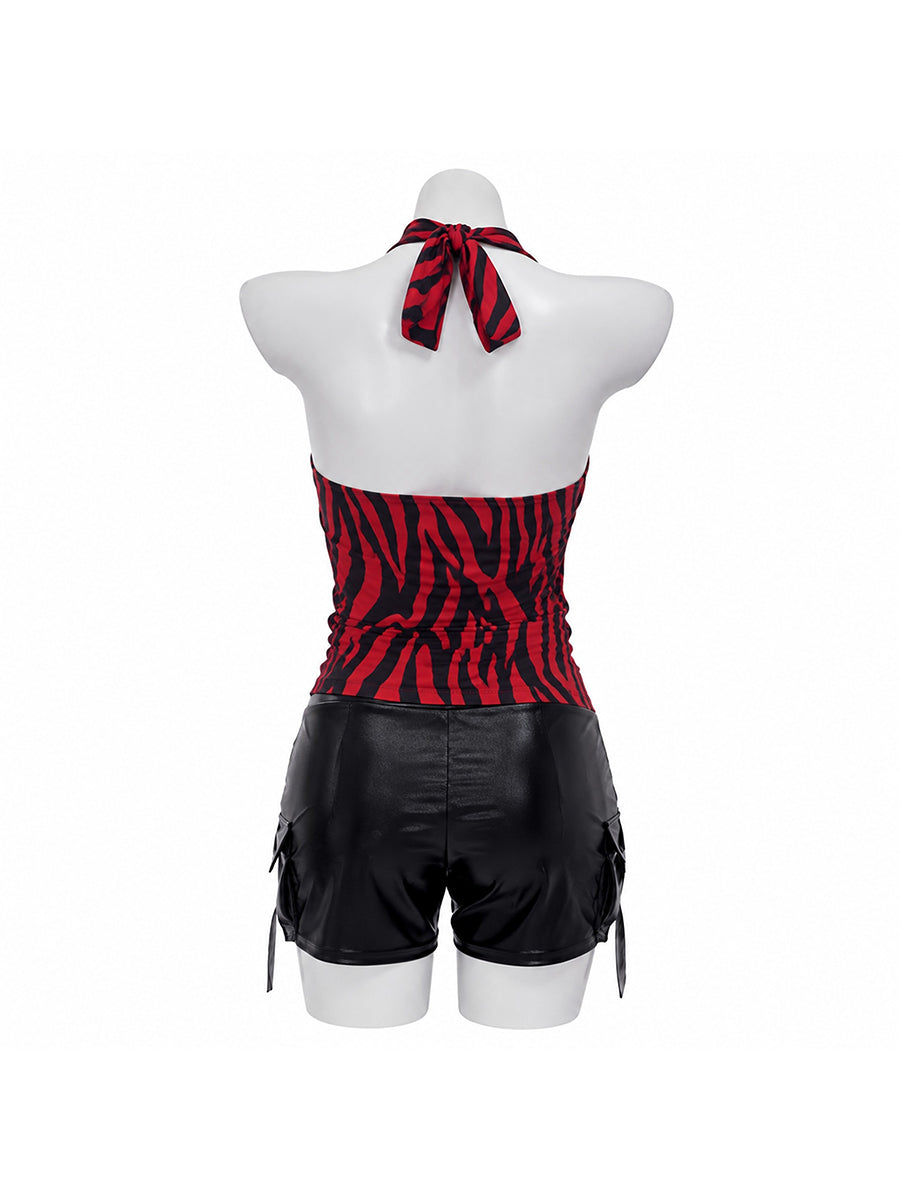 2-Piece Punk Cosplay Outfit