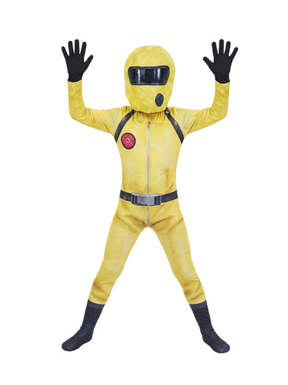Yellow Hazard Suit and Mask Set