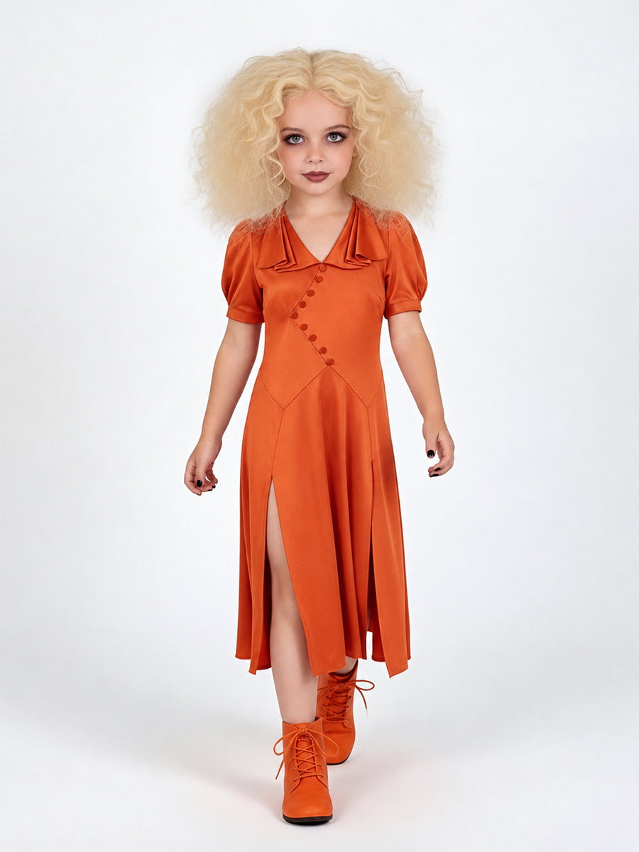 Scary Red Satin Midi Dress