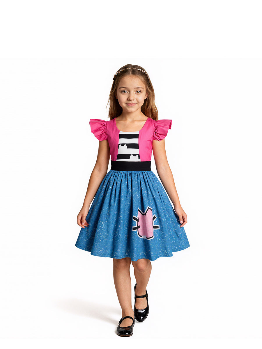 Girl's Cat Ear Dress Costume