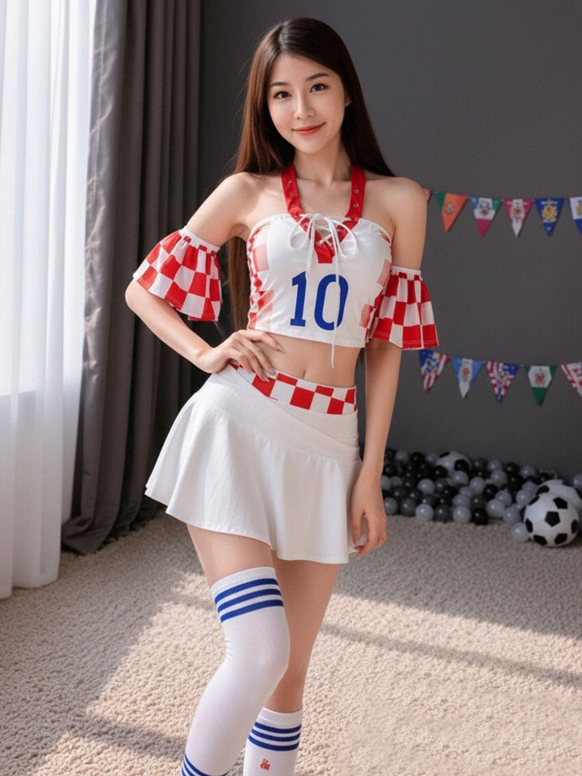 Sexy Soccer Cheerleader Costume