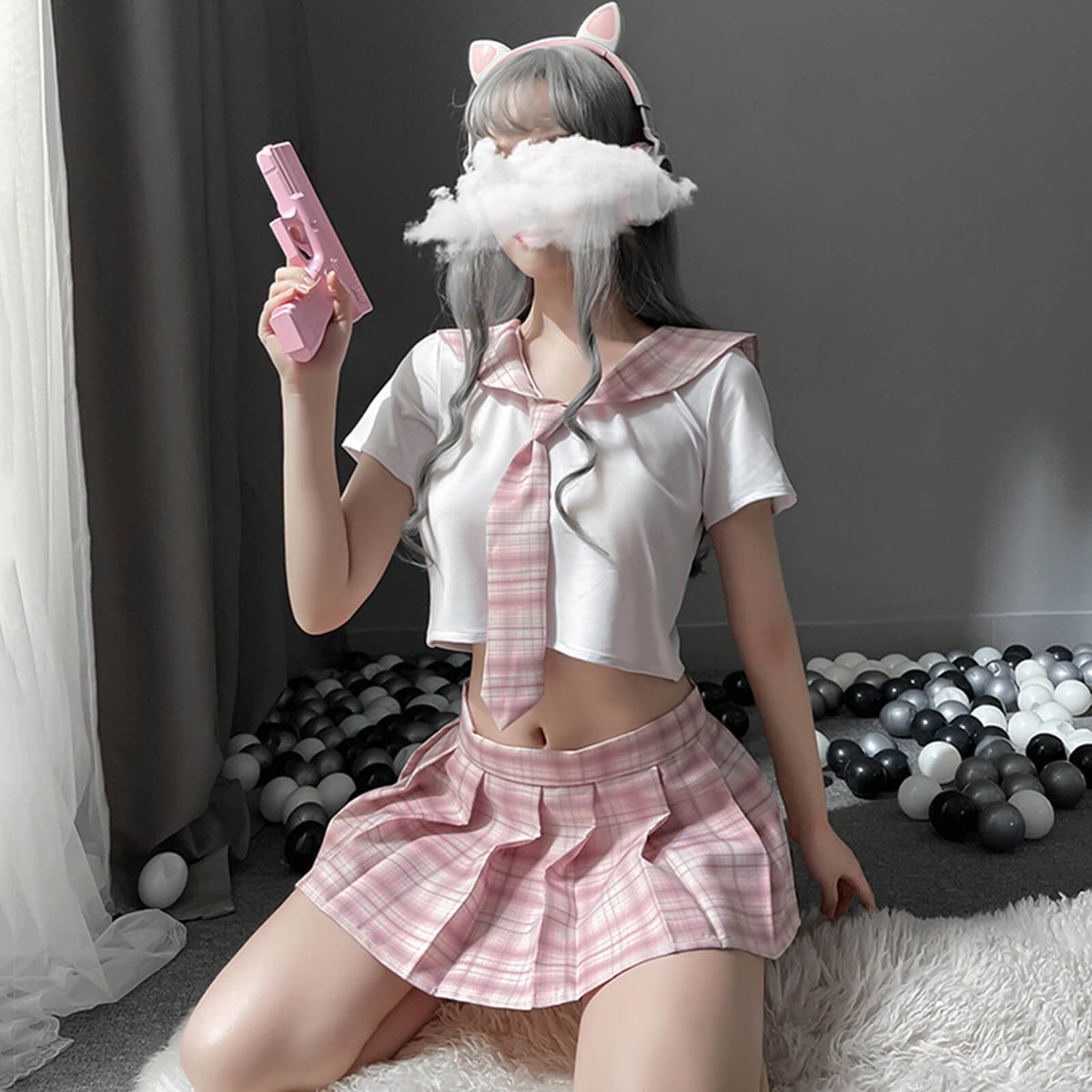 Japanese Anime Shirt and Skirt Outfit