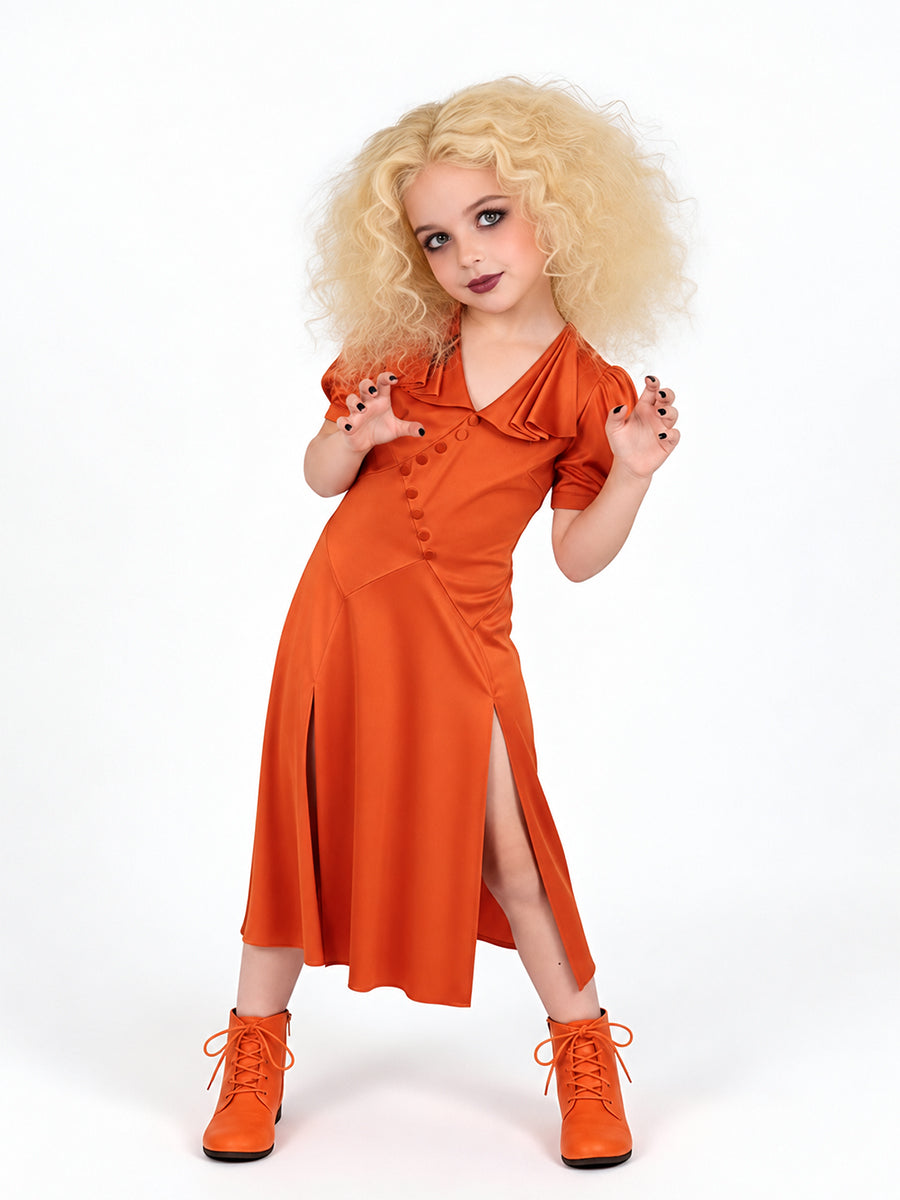 Scary Red Satin Midi Dress