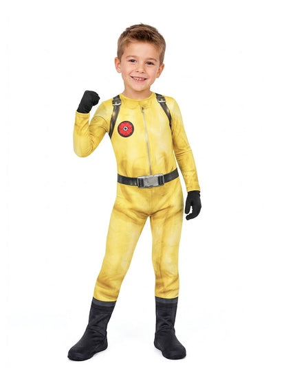 Yellow Hazard Suit and Mask Set