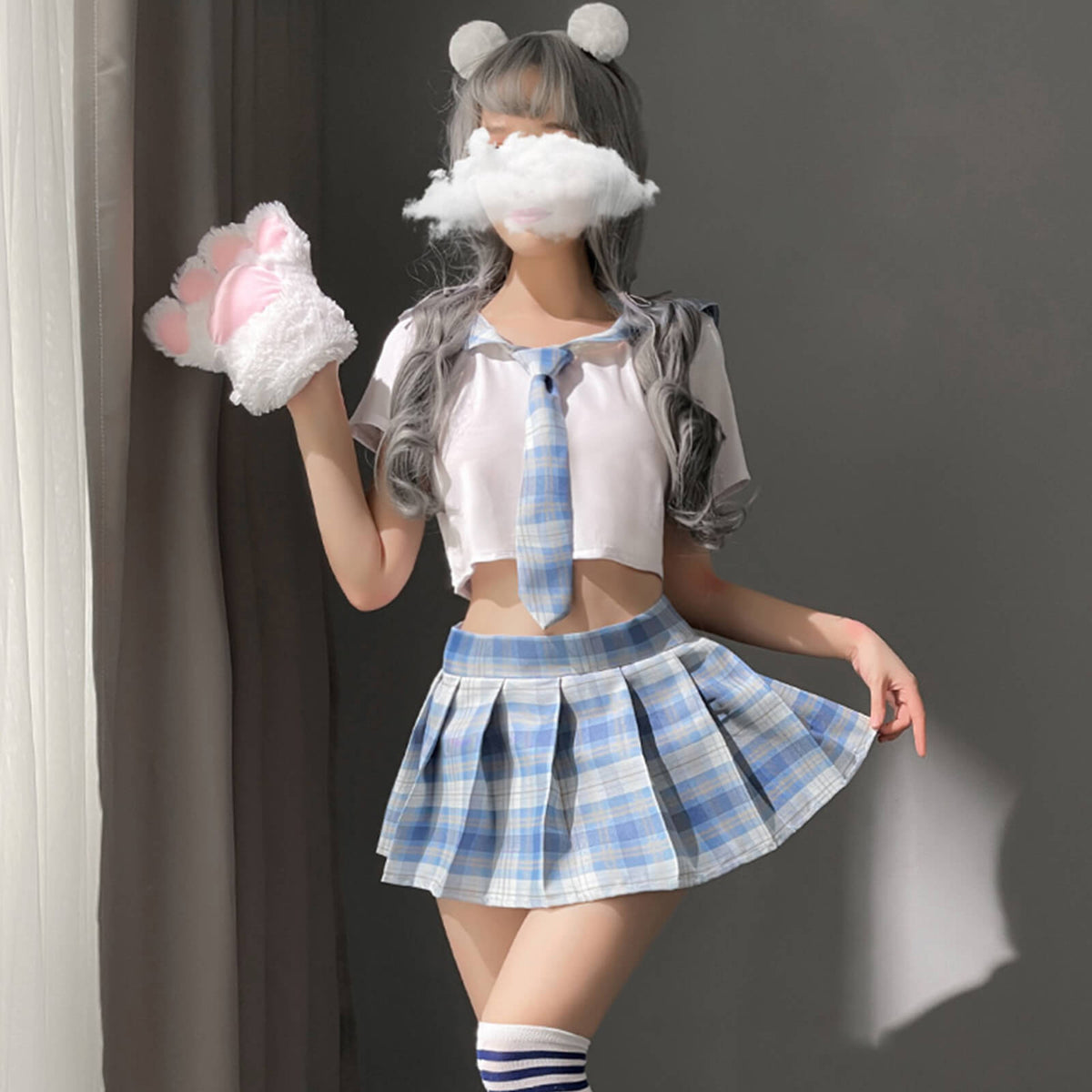 Japanese Anime Shirt and Skirt Outfit