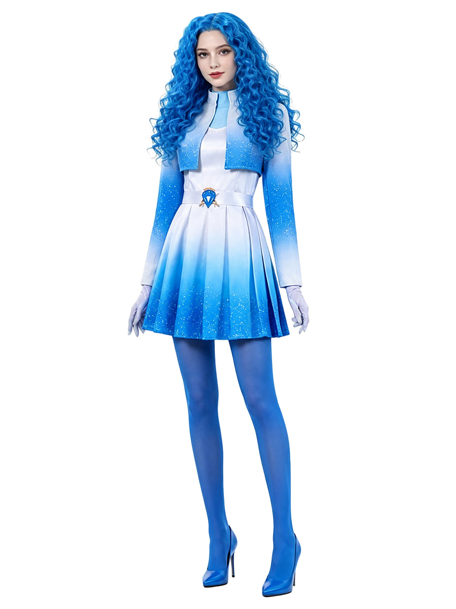 Ombre Blue Princess Cosplay Costume