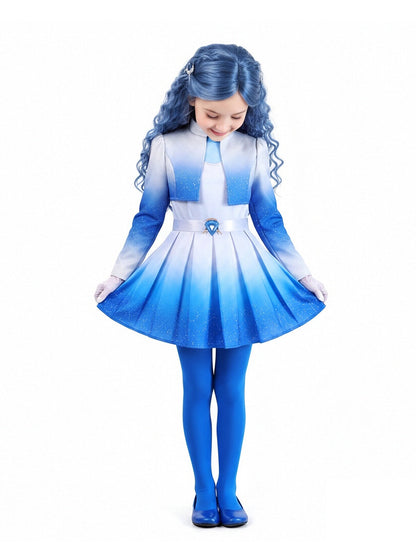 Ombre Blue Princess Cosplay Costume
