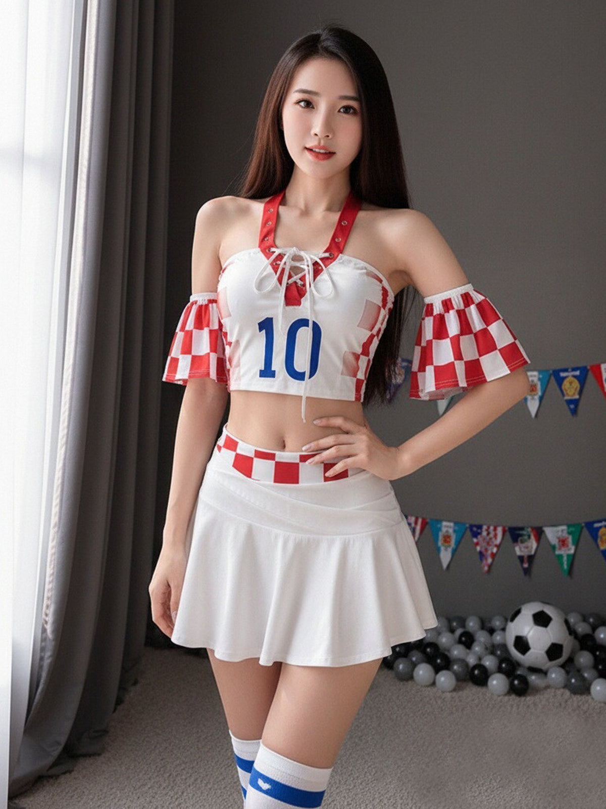 Sexy Soccer Cheerleader Costume