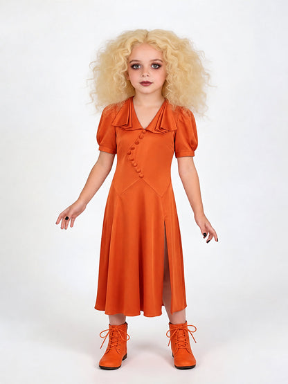 Scary Red Satin Midi Dress