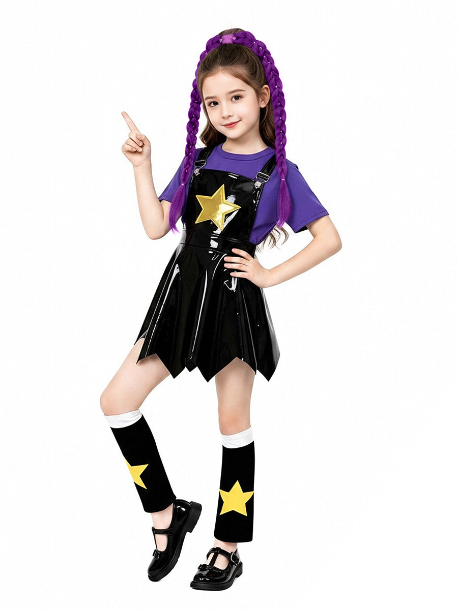 Anime Star Suspender Cosplay Outfit