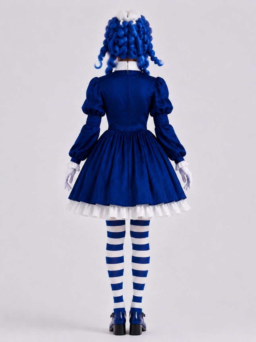 Royal Blue Gothic Puppet Costume