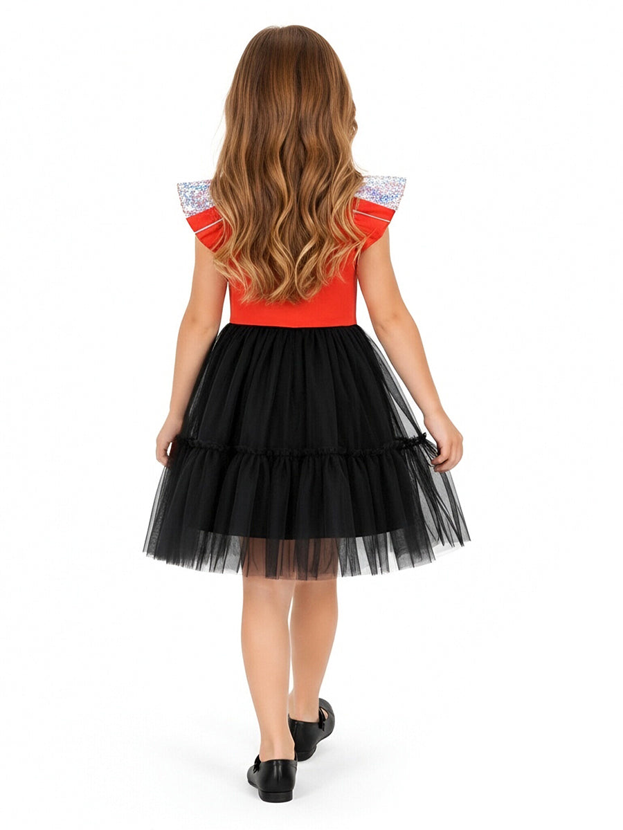 Girls 3D Print Pop King Dress