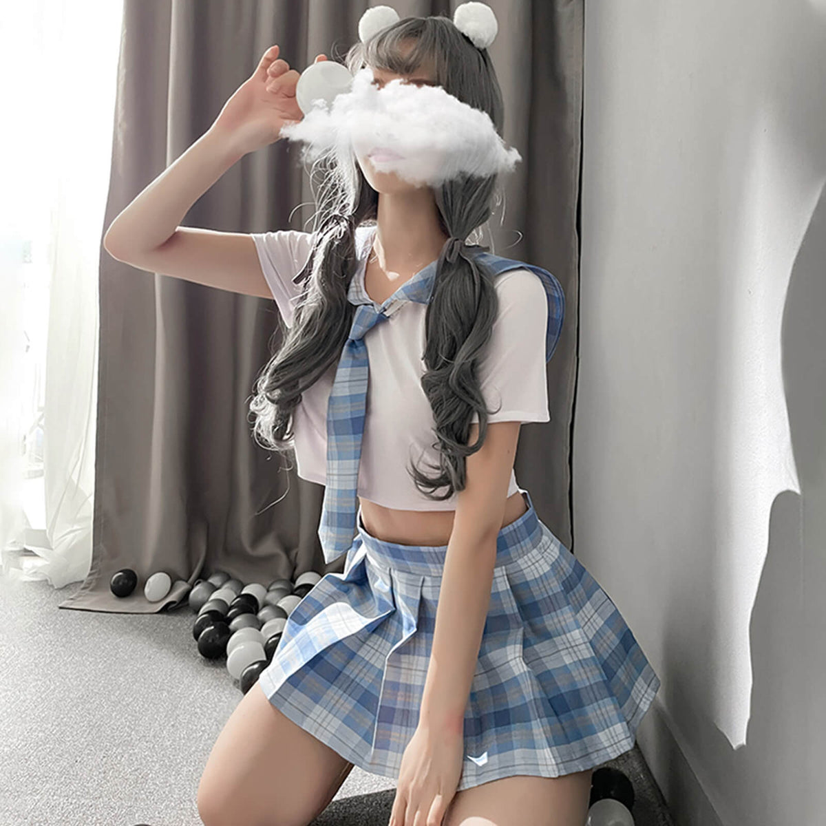 Japanese Anime Shirt and Skirt Outfit