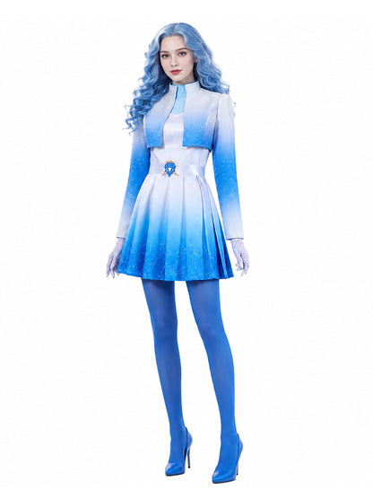 Ombre Blue Princess Cosplay Costume