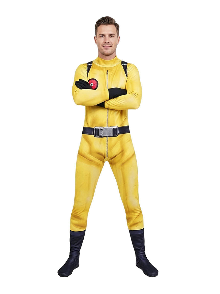 Yellow Hazard Suit and Mask Set