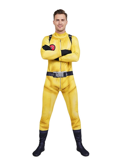Yellow Hazard Suit and Mask Set