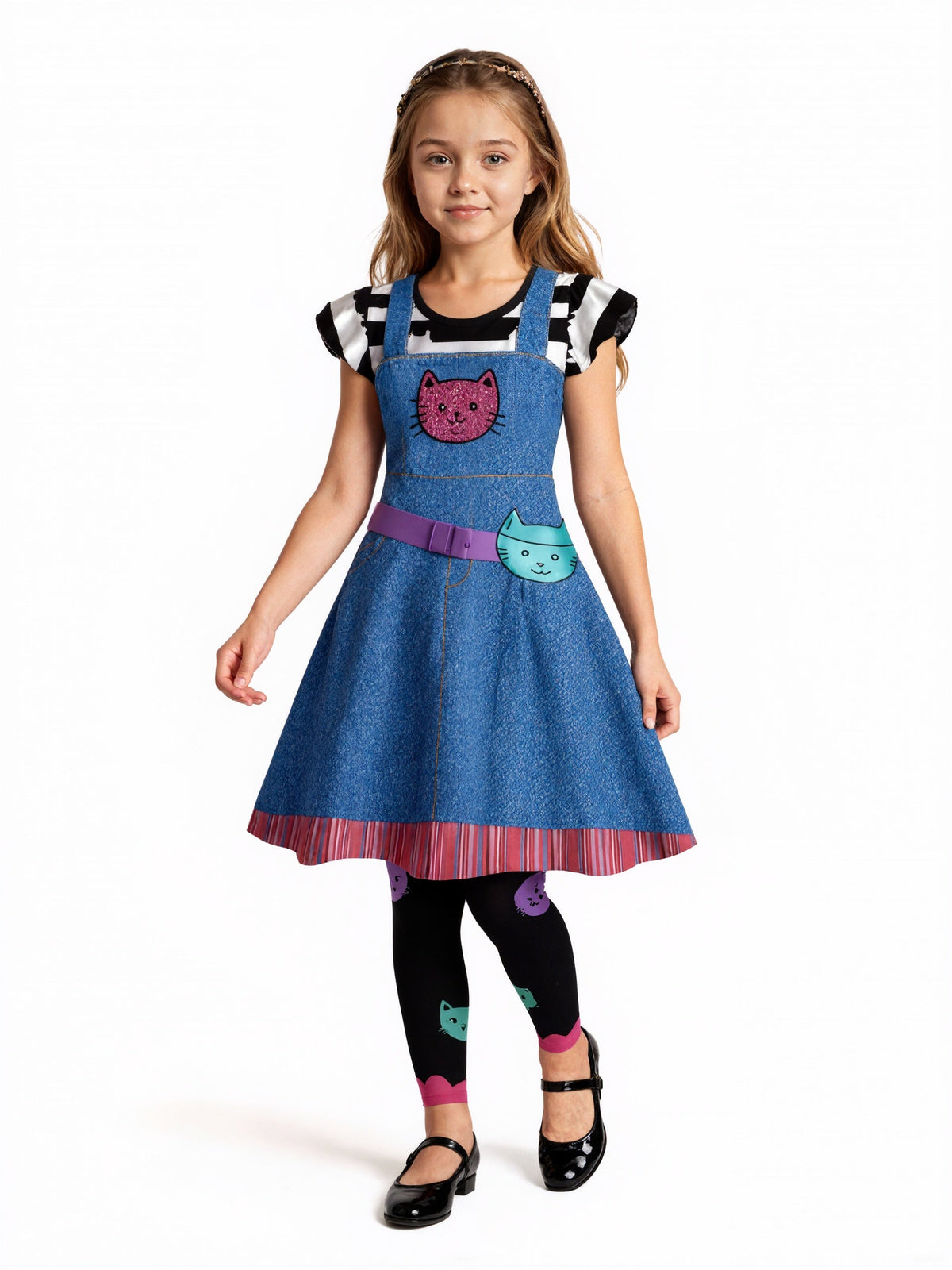 Girl's Cat Ear Dress Costume Set