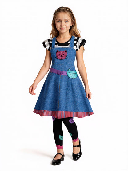 Girl's Cat Ear Dress Costume Set