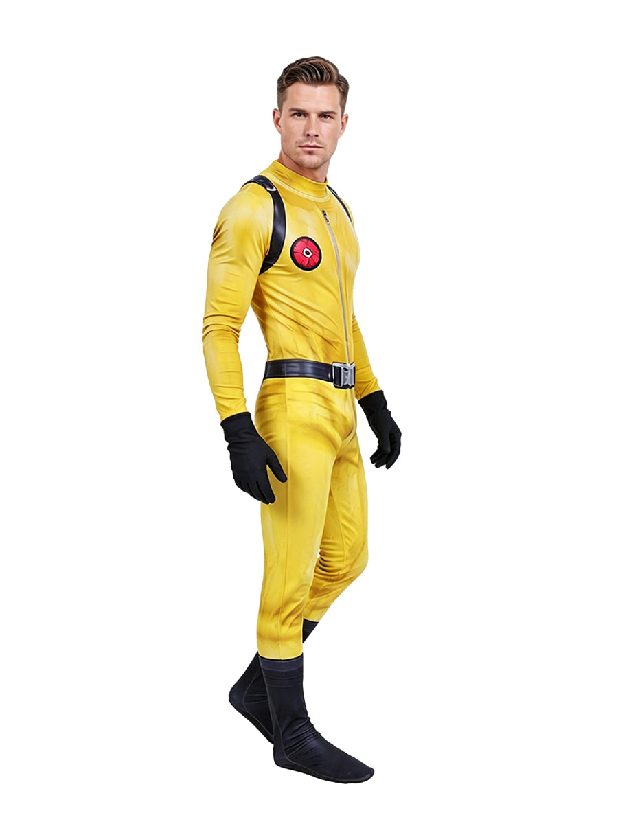 Yellow Hazard Suit and Mask Set