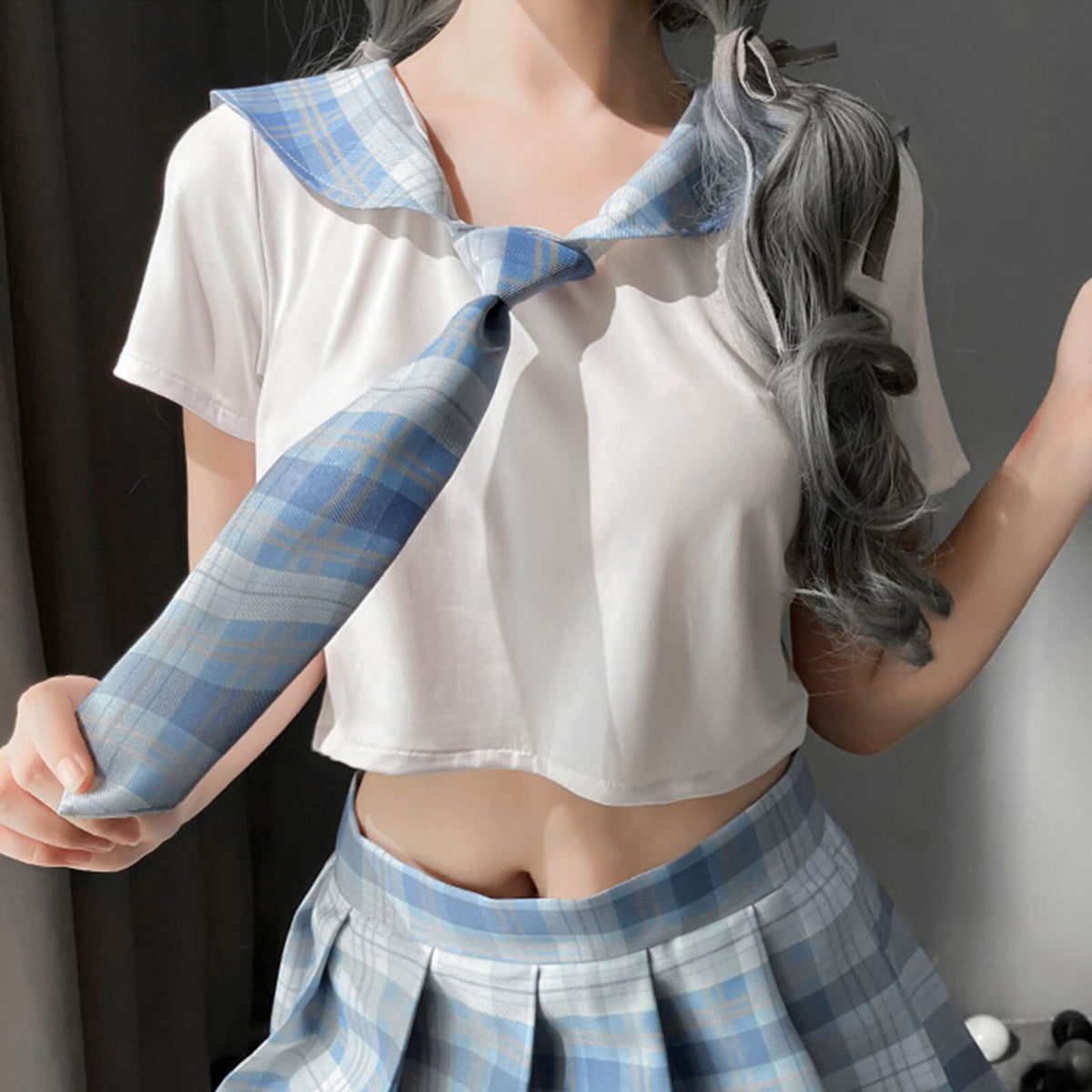 Japanese Anime Shirt and Skirt Outfit