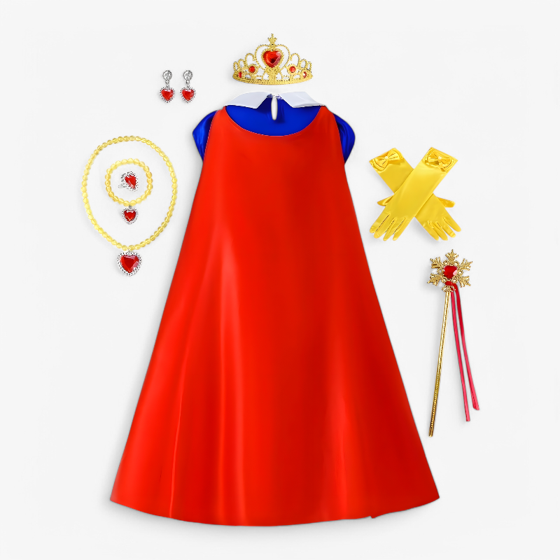 Fairytale Princess Outfit for Girls – Includes Crown and Accessories