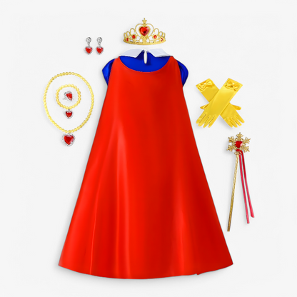 Fairytale Princess Outfit for Girls – Includes Crown and Accessories