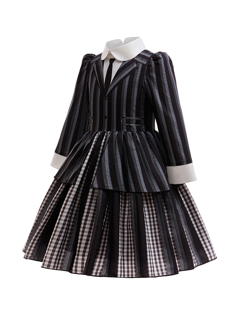 Girls Gothic School Uniform Dress