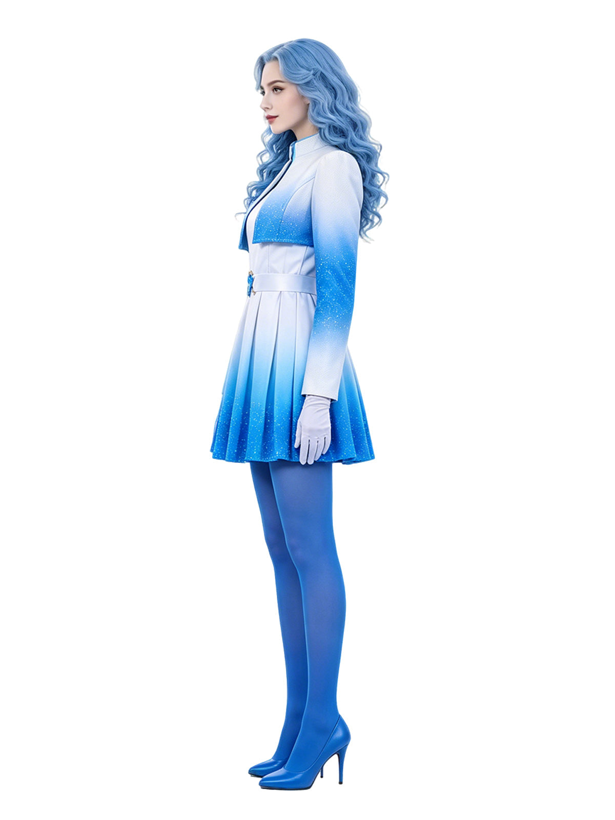 Ombre Blue Princess Cosplay Costume