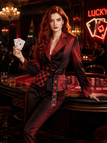 Gothic Red Princess Cosplay Suit