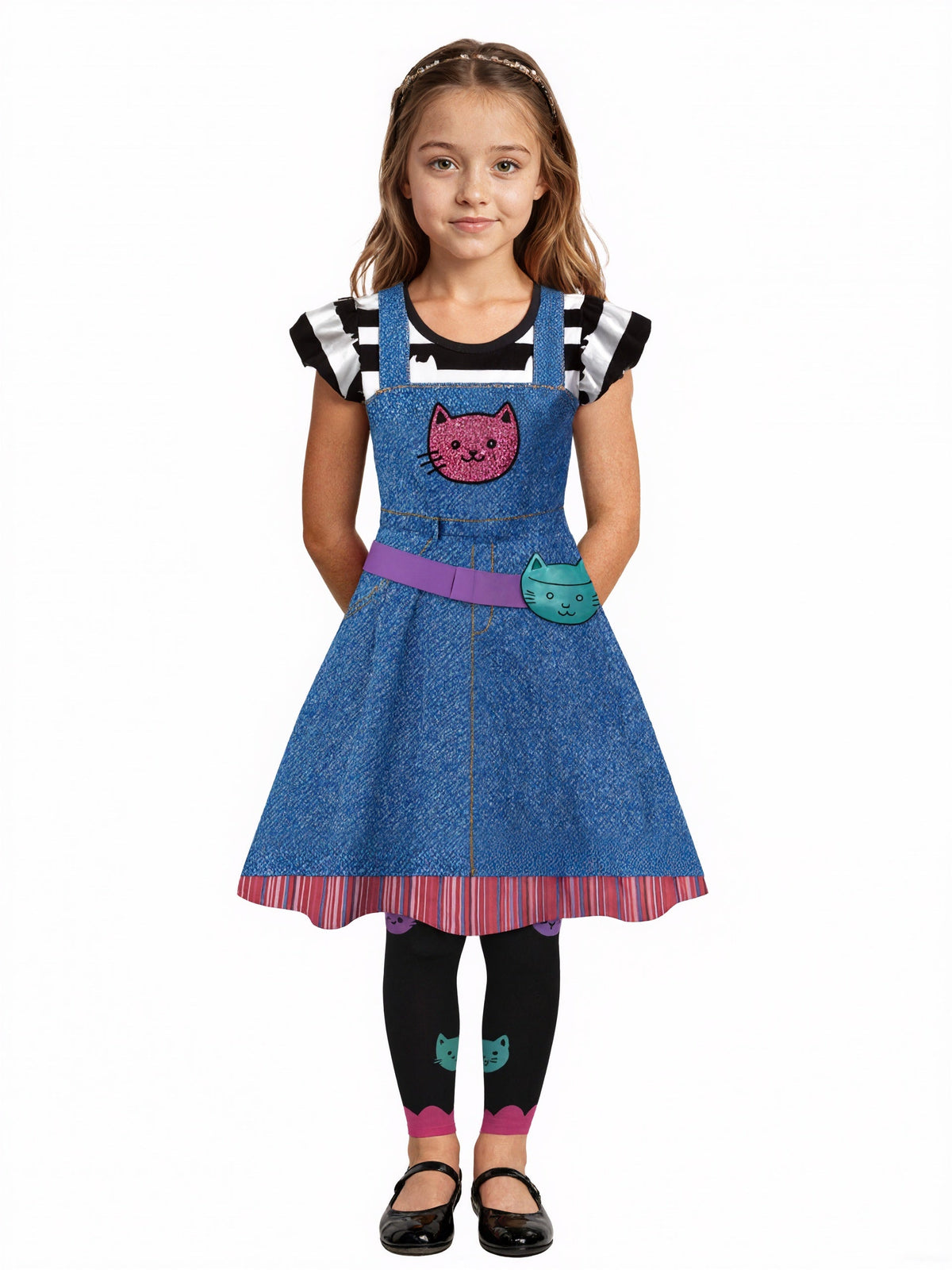 Girl's Cat Ear Dress Costume Set