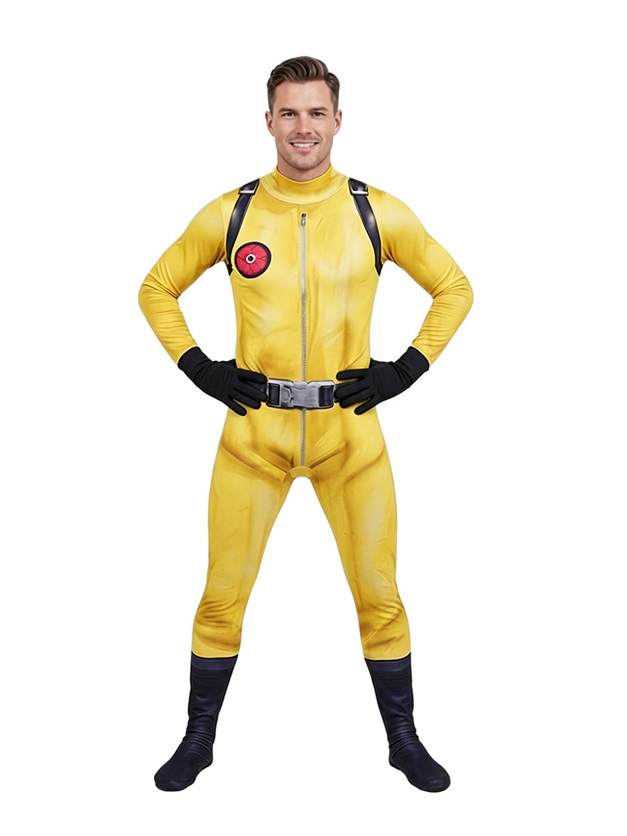 Yellow Hazard Suit and Mask Set