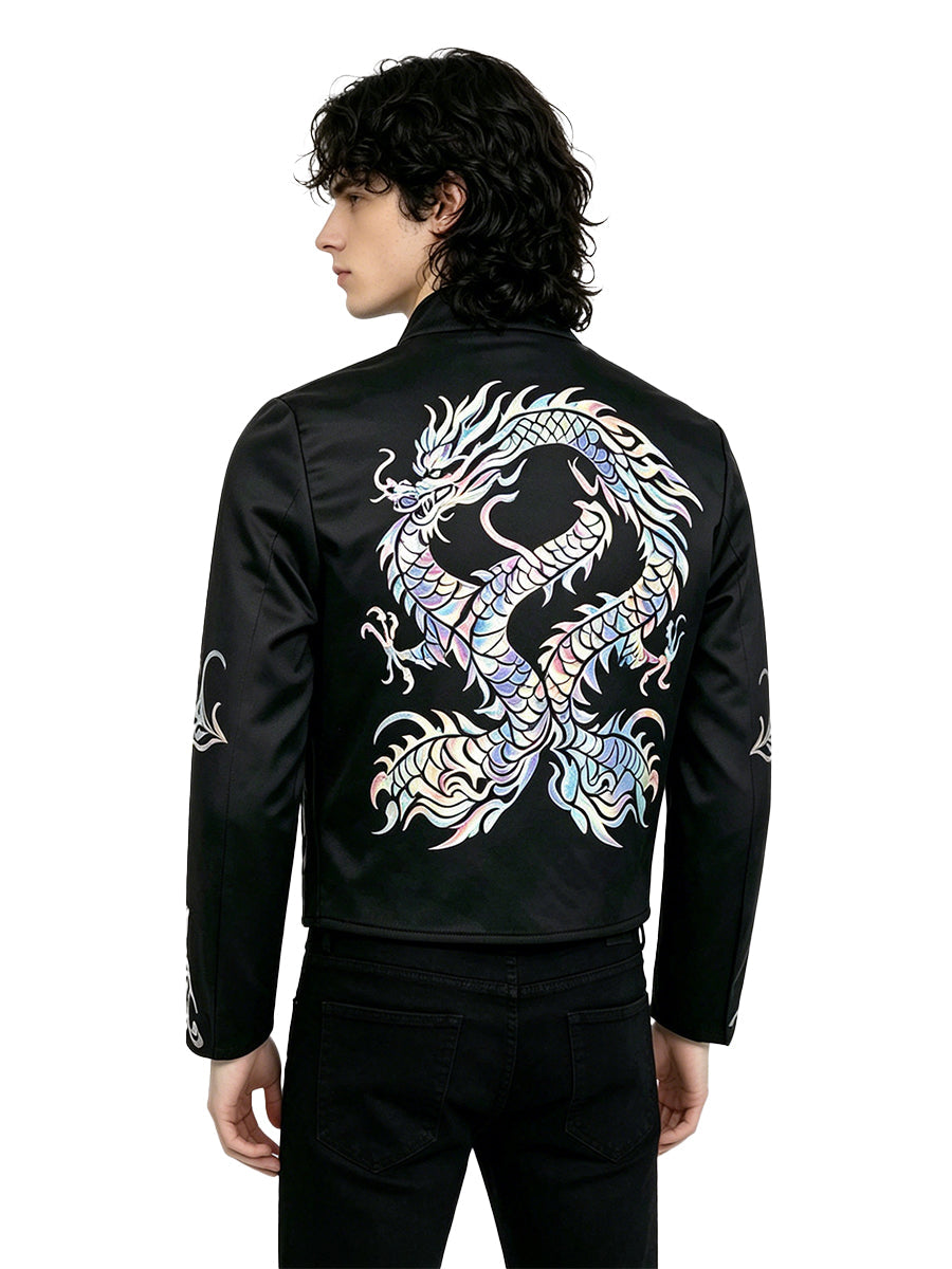 80s Pop King Holographic Dragon Blazer