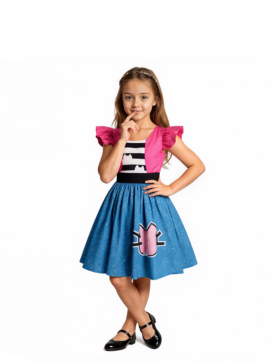 Girl's Cat Ear Dress Costume