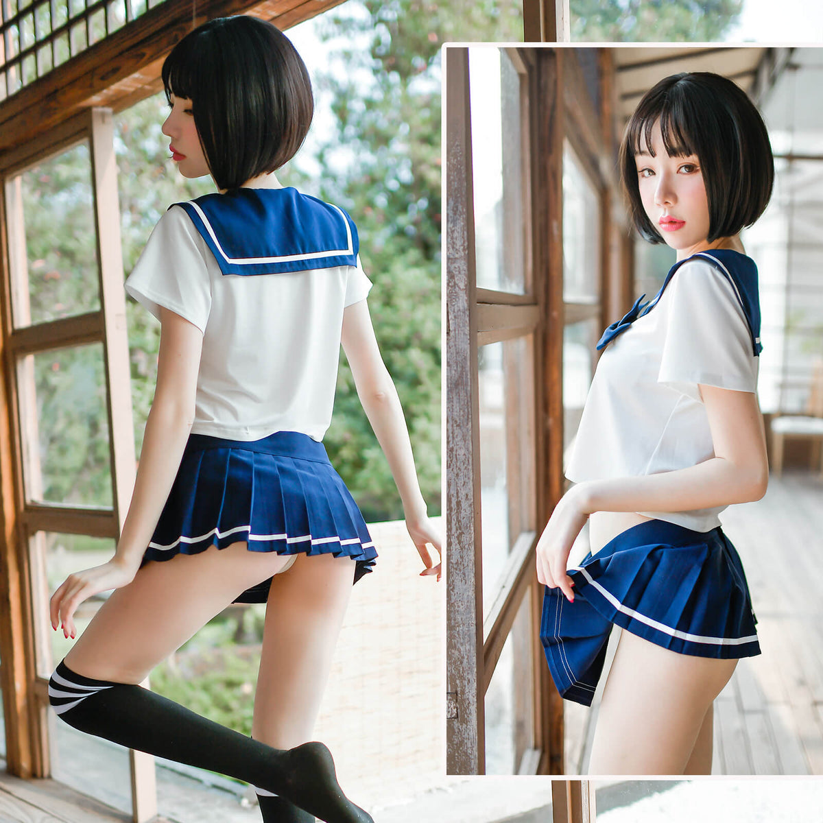 Cute Mini Sailor Cospay Uniform