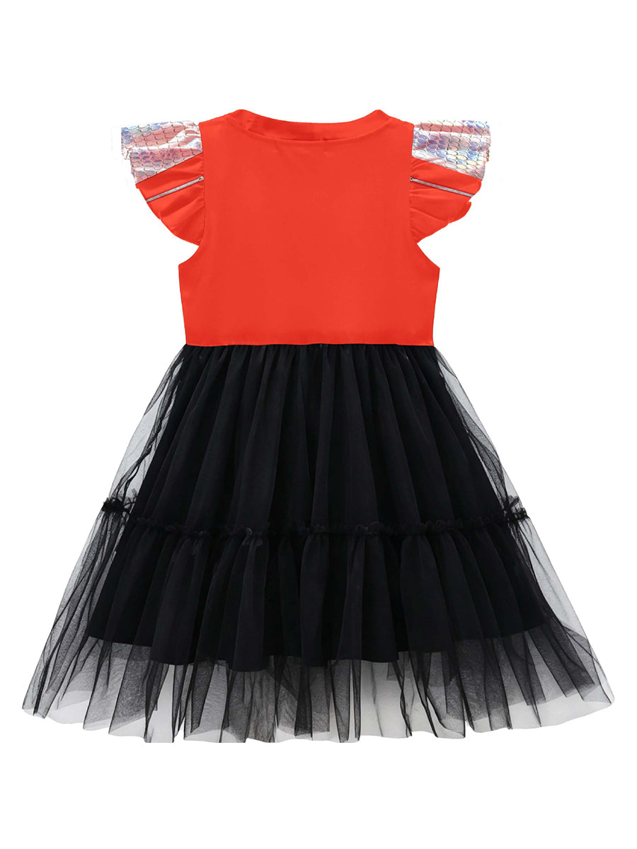 Girls 3D Print Pop King Dress
