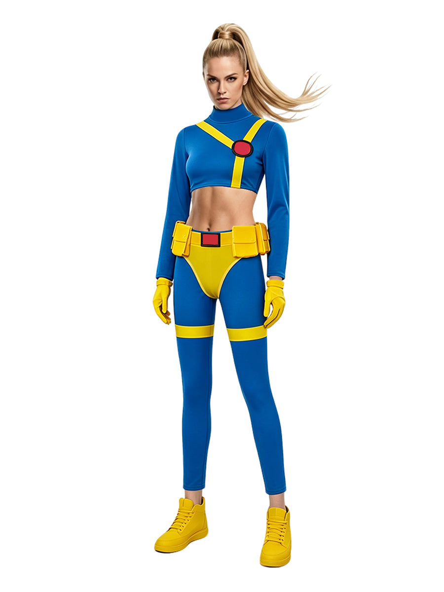 X-Men 97 Cyclops Costume for Women Classic Comic Heroine Cosplay Outfit 