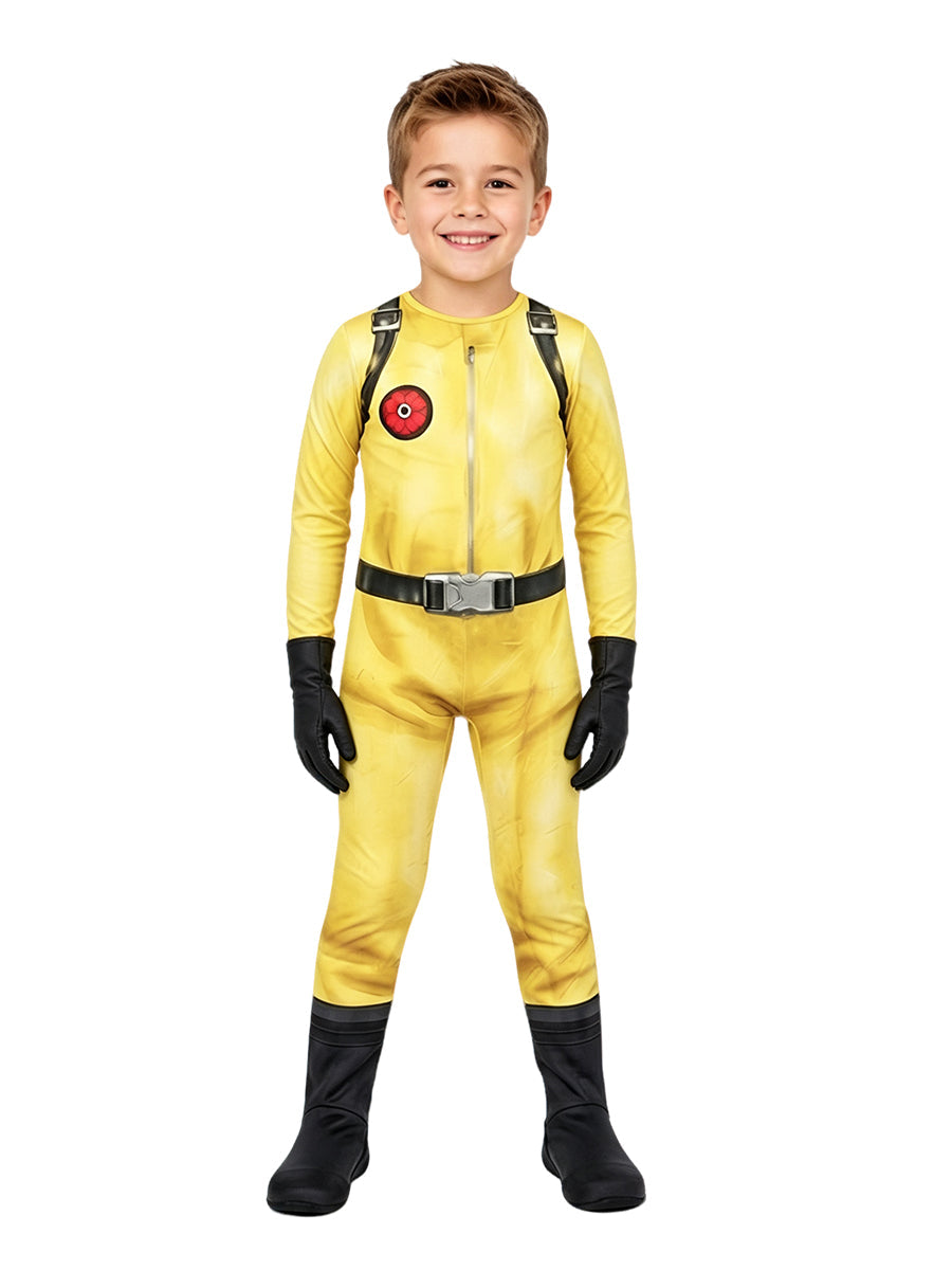 Yellow Hazard Suit and Mask Set