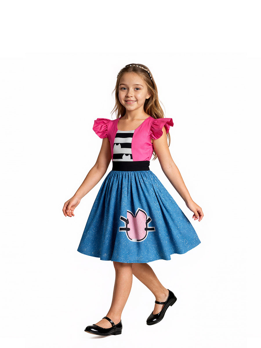 Girl's Cat Ear Dress Costume