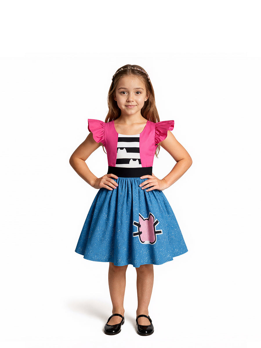 Girl's Cat Ear Dress Costume